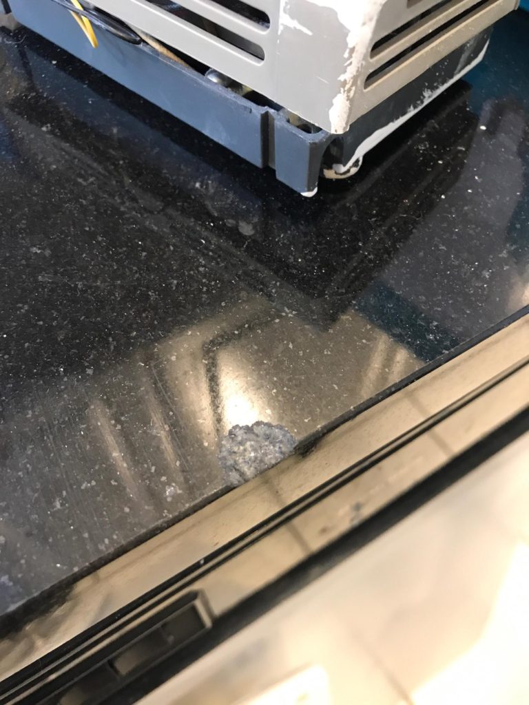 Chip Repair In Black Granite Buccieri S Custom Countertops